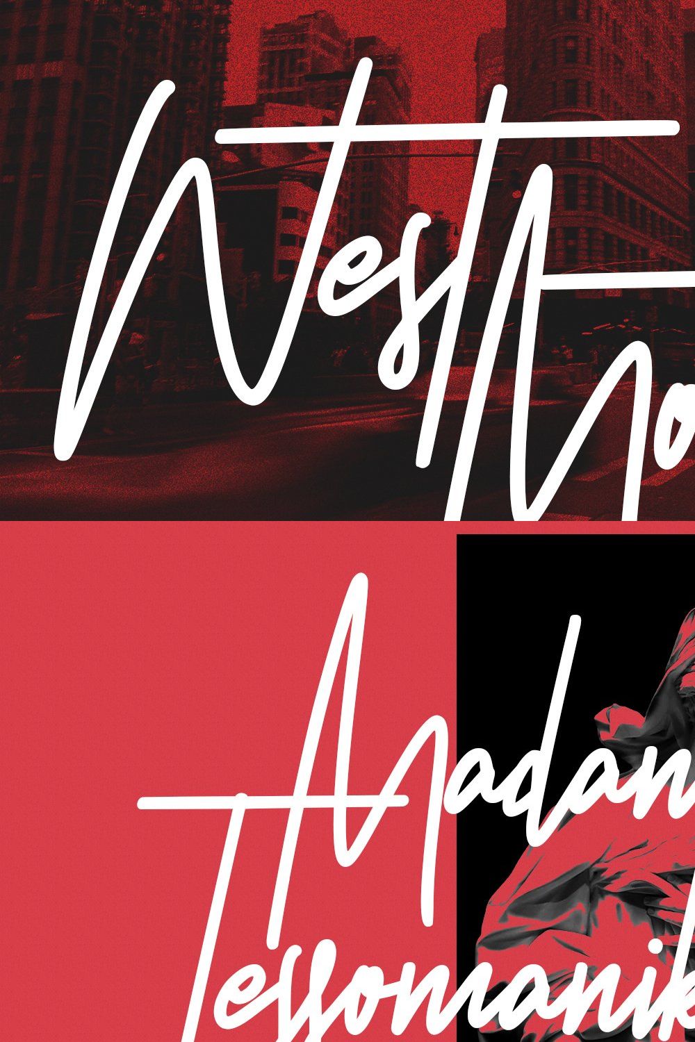 West Most Monoline Signature Script pinterest preview image.