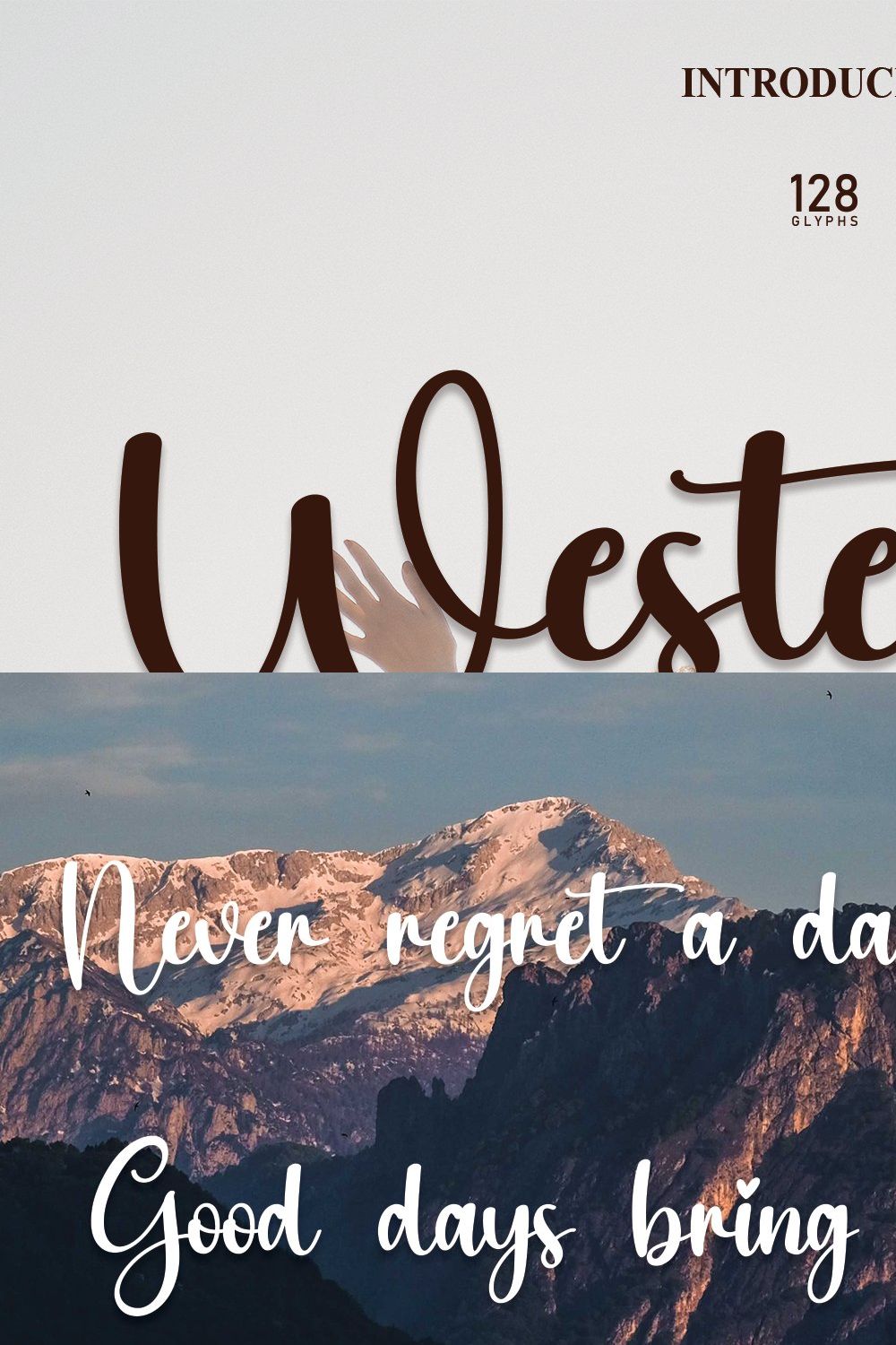 Westerday | Script Font pinterest preview image.