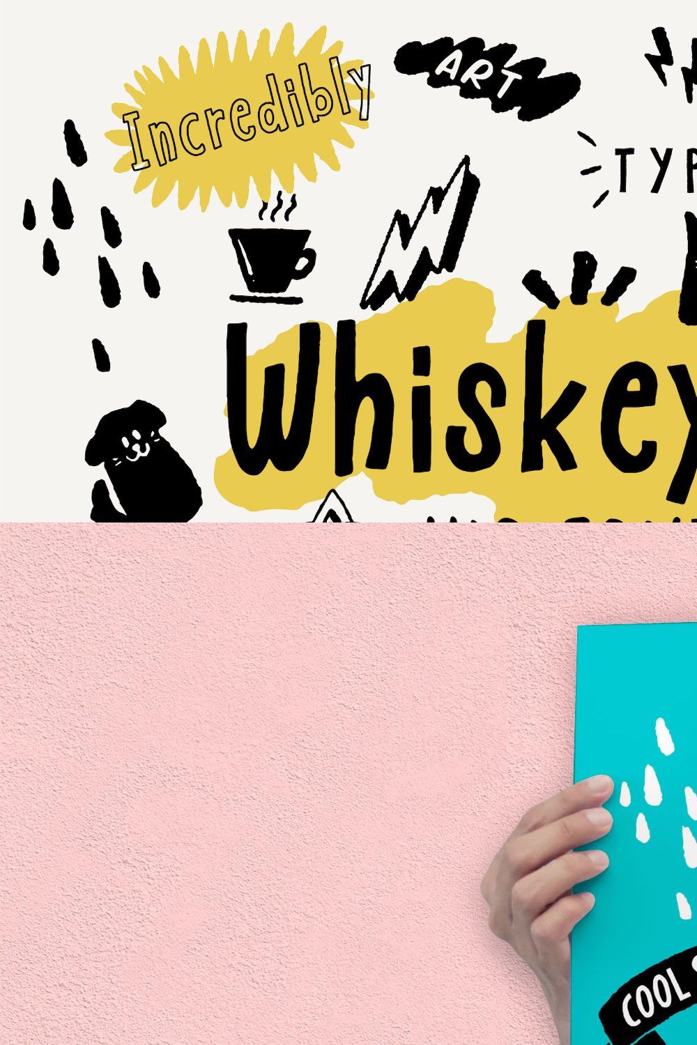 Whiskey Bite - Hip Font Trio pinterest preview image.