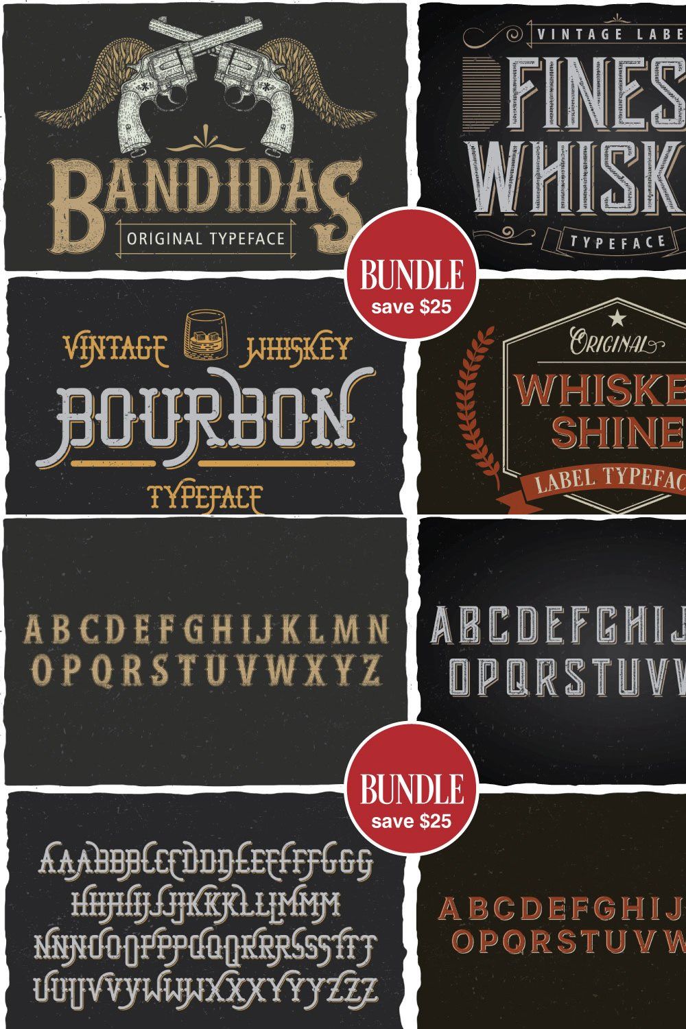 Whiskey Theme Bundle pinterest preview image.