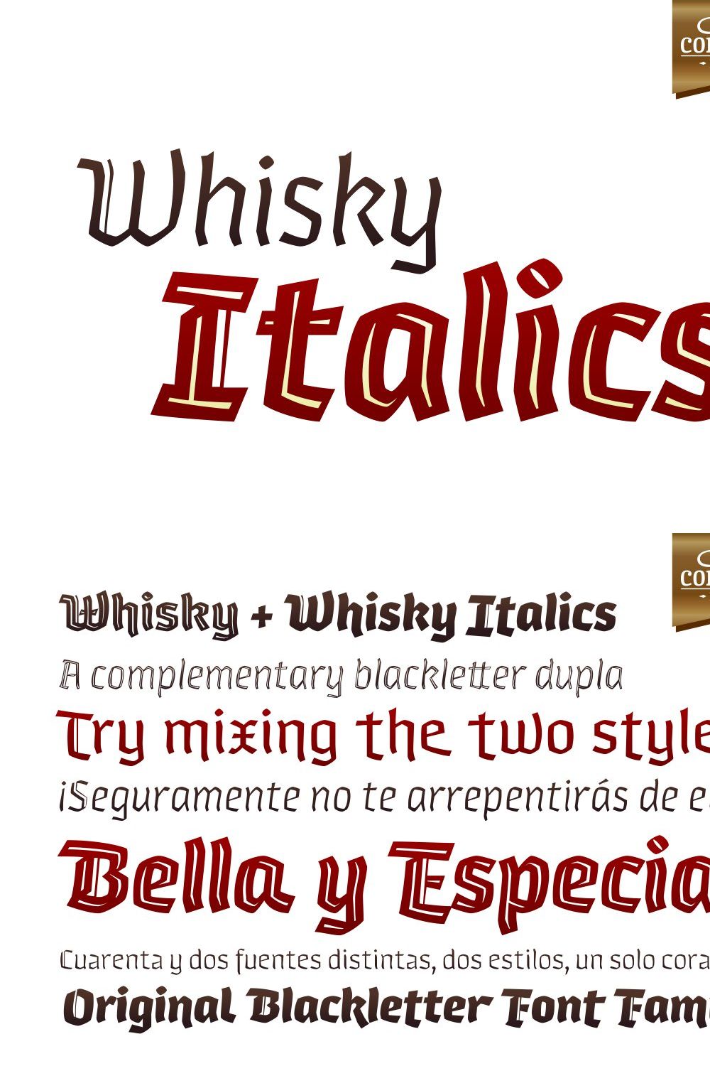 Whisky Italics pinterest preview image.