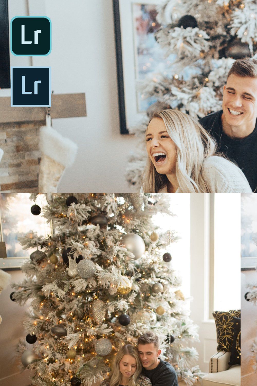 White Christmas Lightroom Presets pinterest preview image.