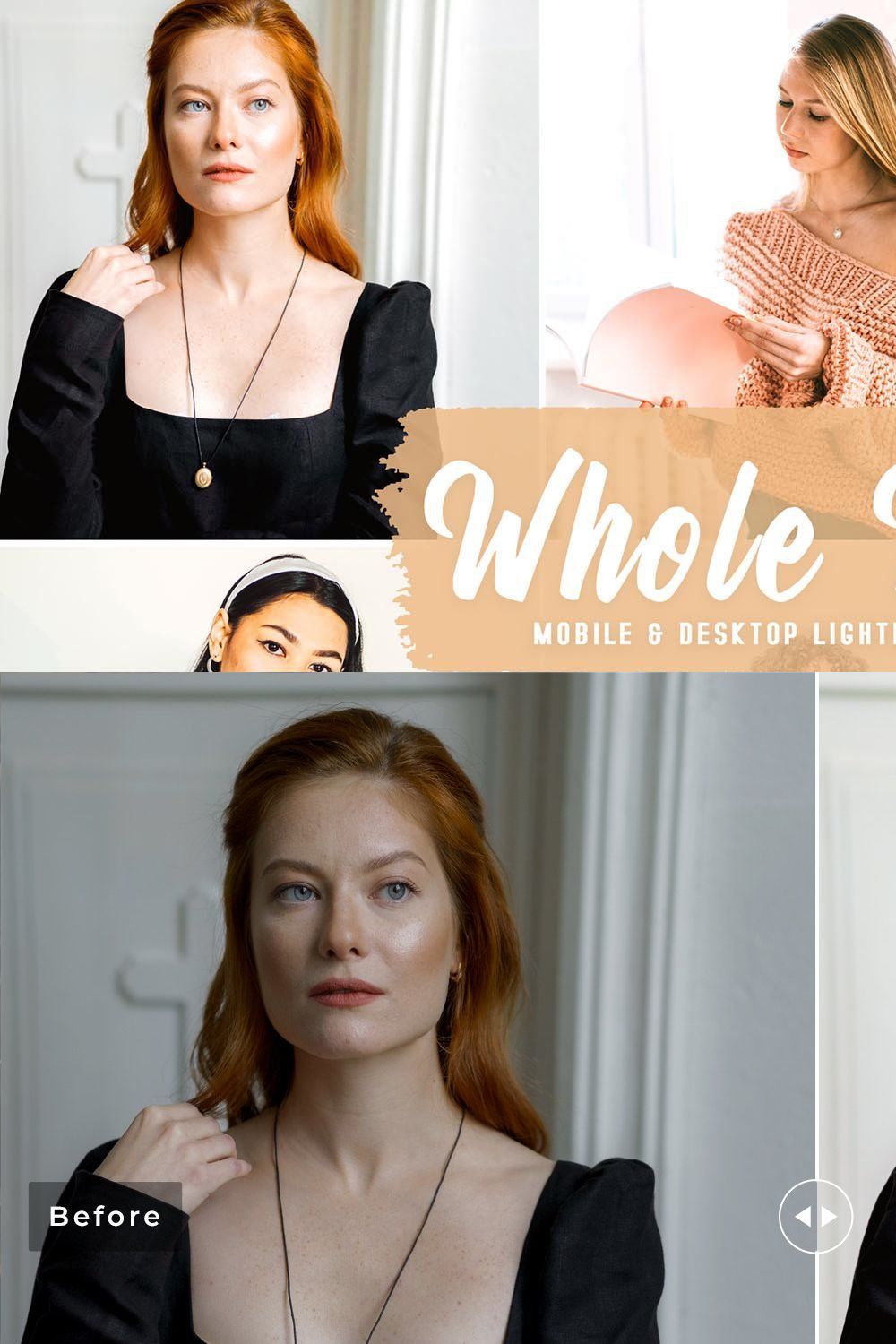 Whole Milk Pro Lightroom Presets pinterest preview image.