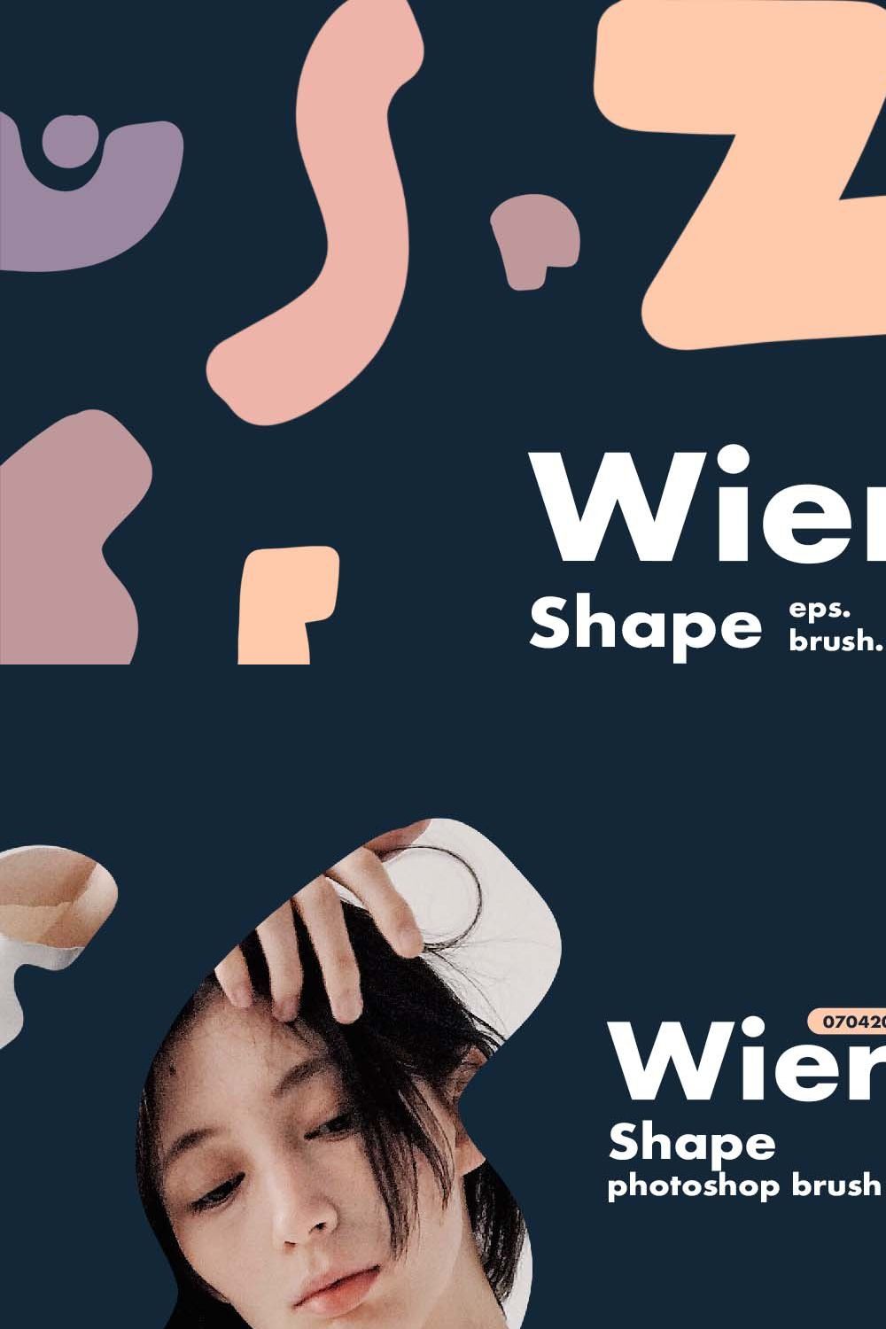 Wierd Shape Brush, Vector & PNG pinterest preview image.