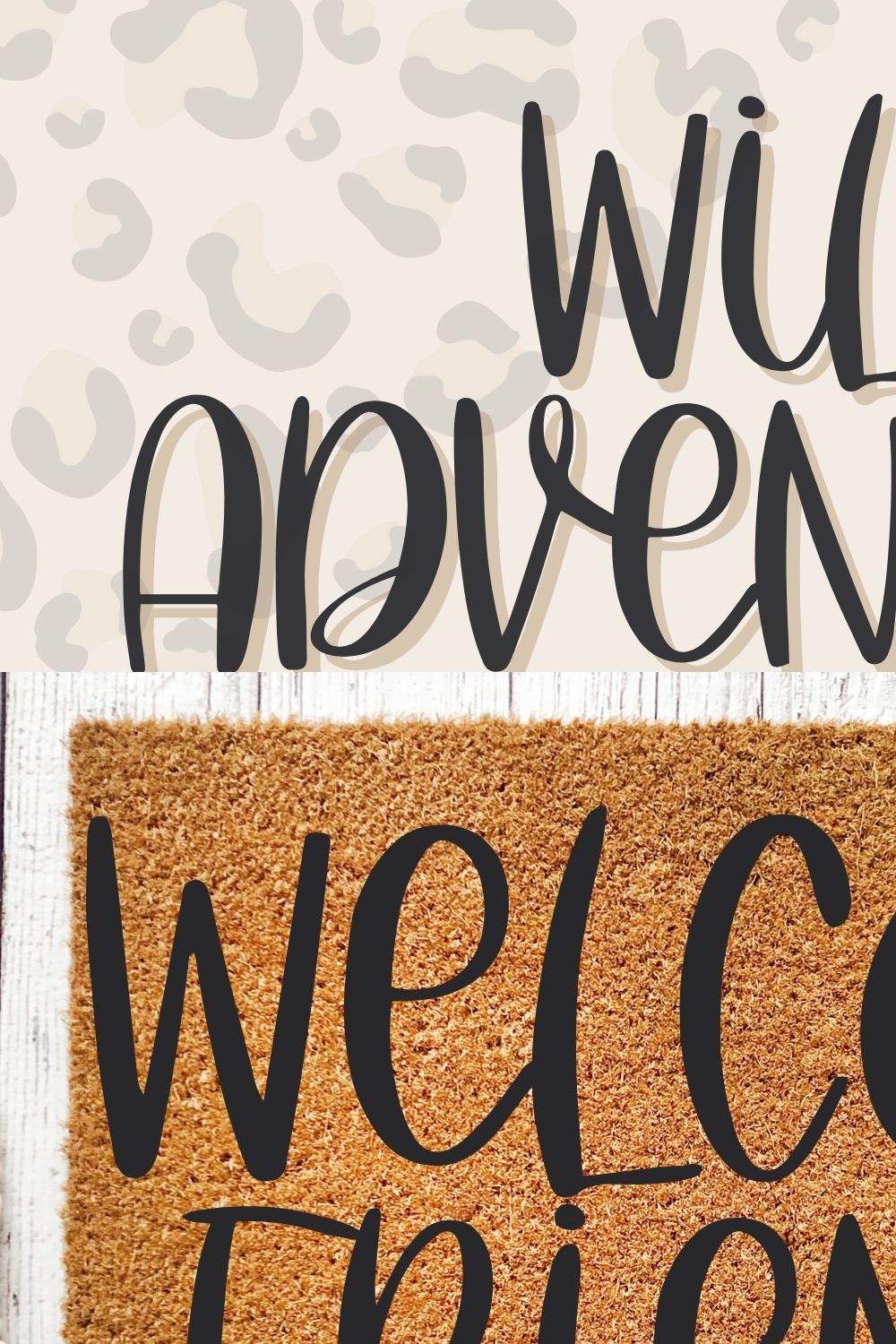 Wild Adventure Handwritten Script pinterest preview image.