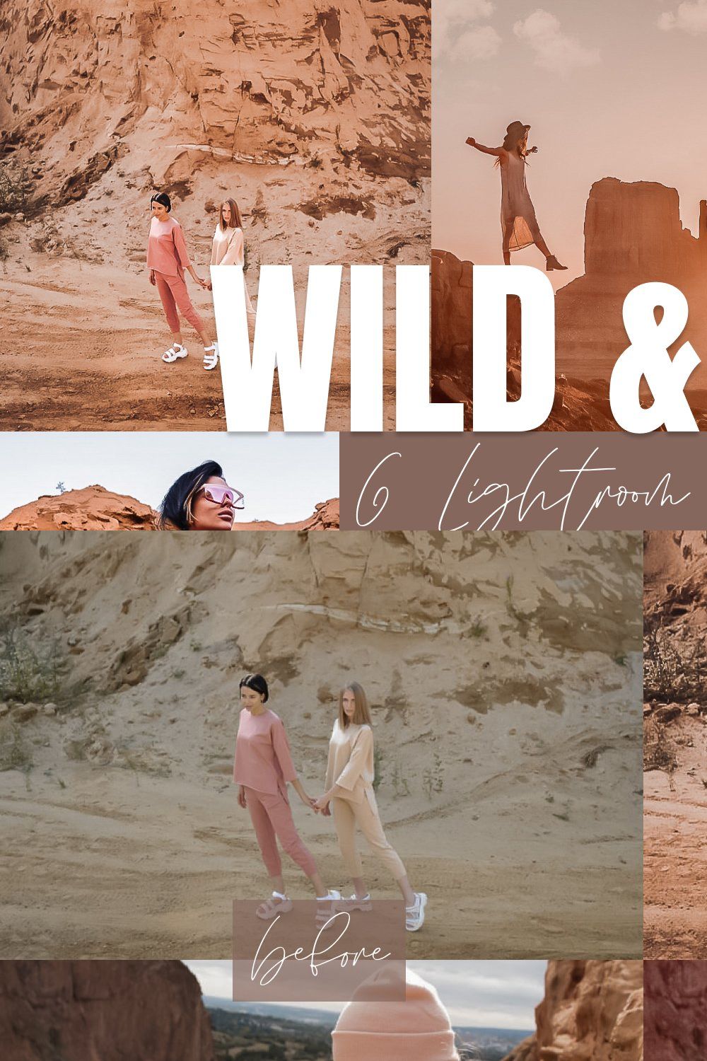 Wild & Free - Lightroom Presets Pack pinterest preview image.