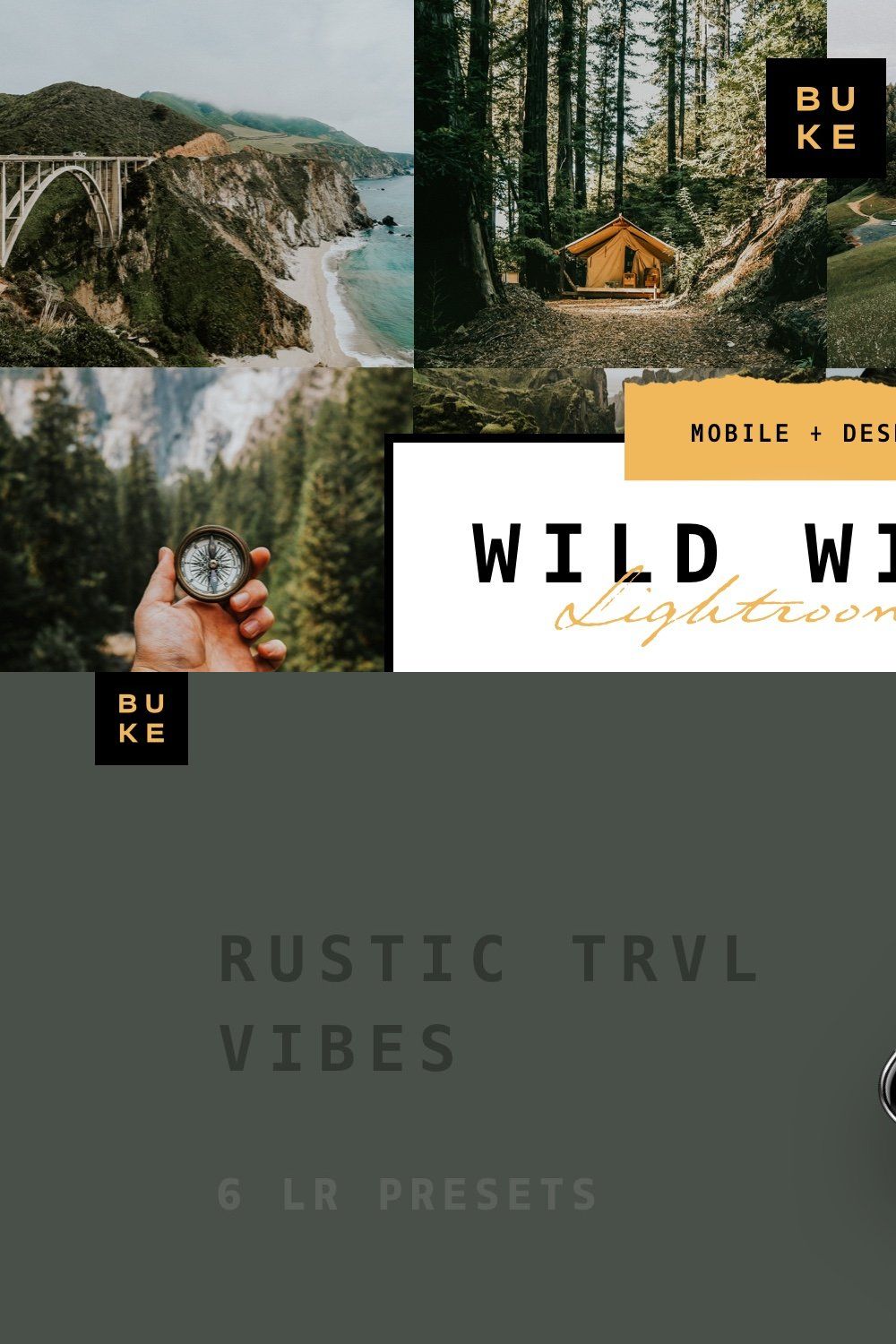 Wild Wishes – 6 Lightroom Presets pinterest preview image.