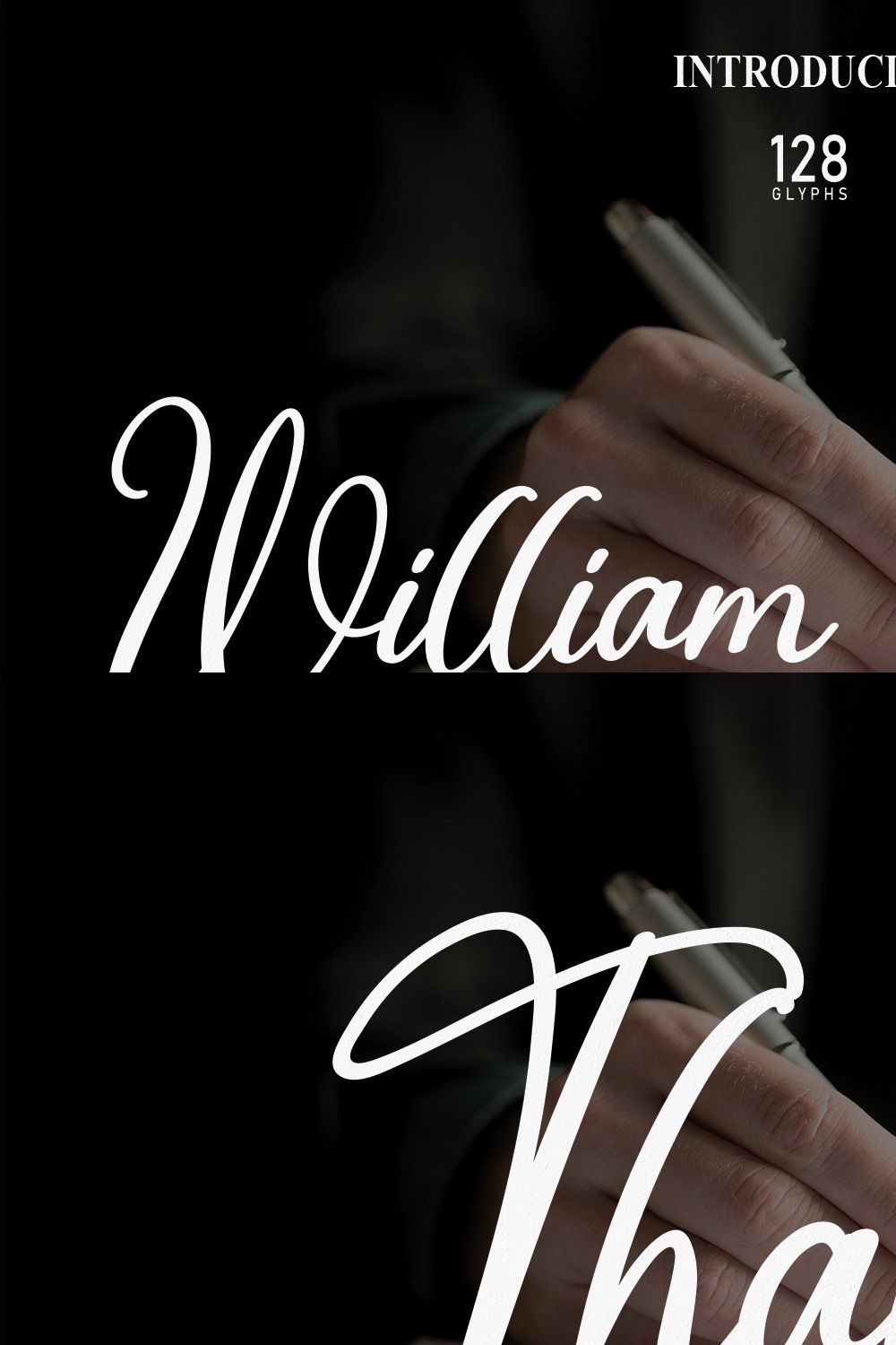 William Smitson | Script Font pinterest preview image.