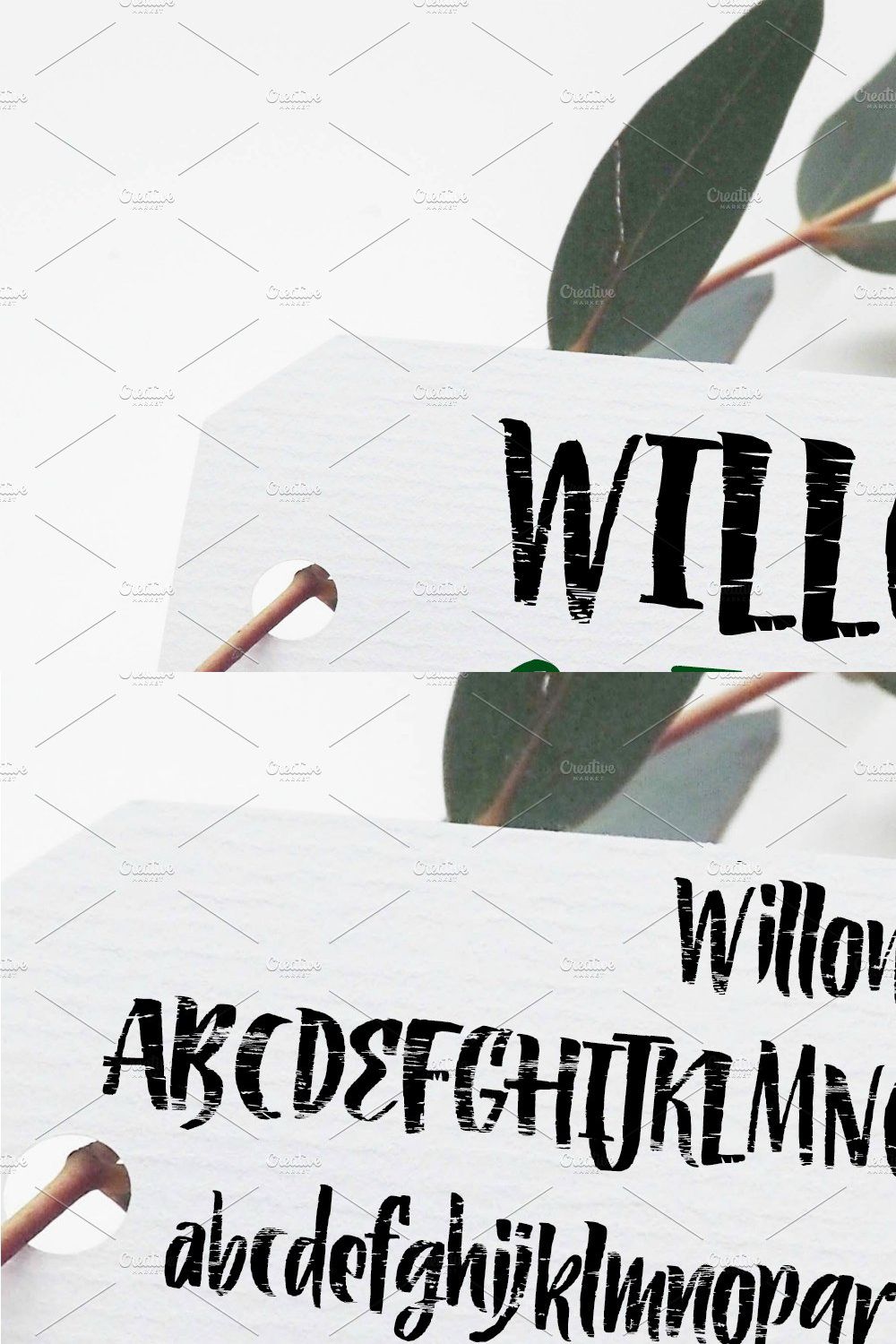 Willow & Thyme with Logo Ornaments pinterest preview image.