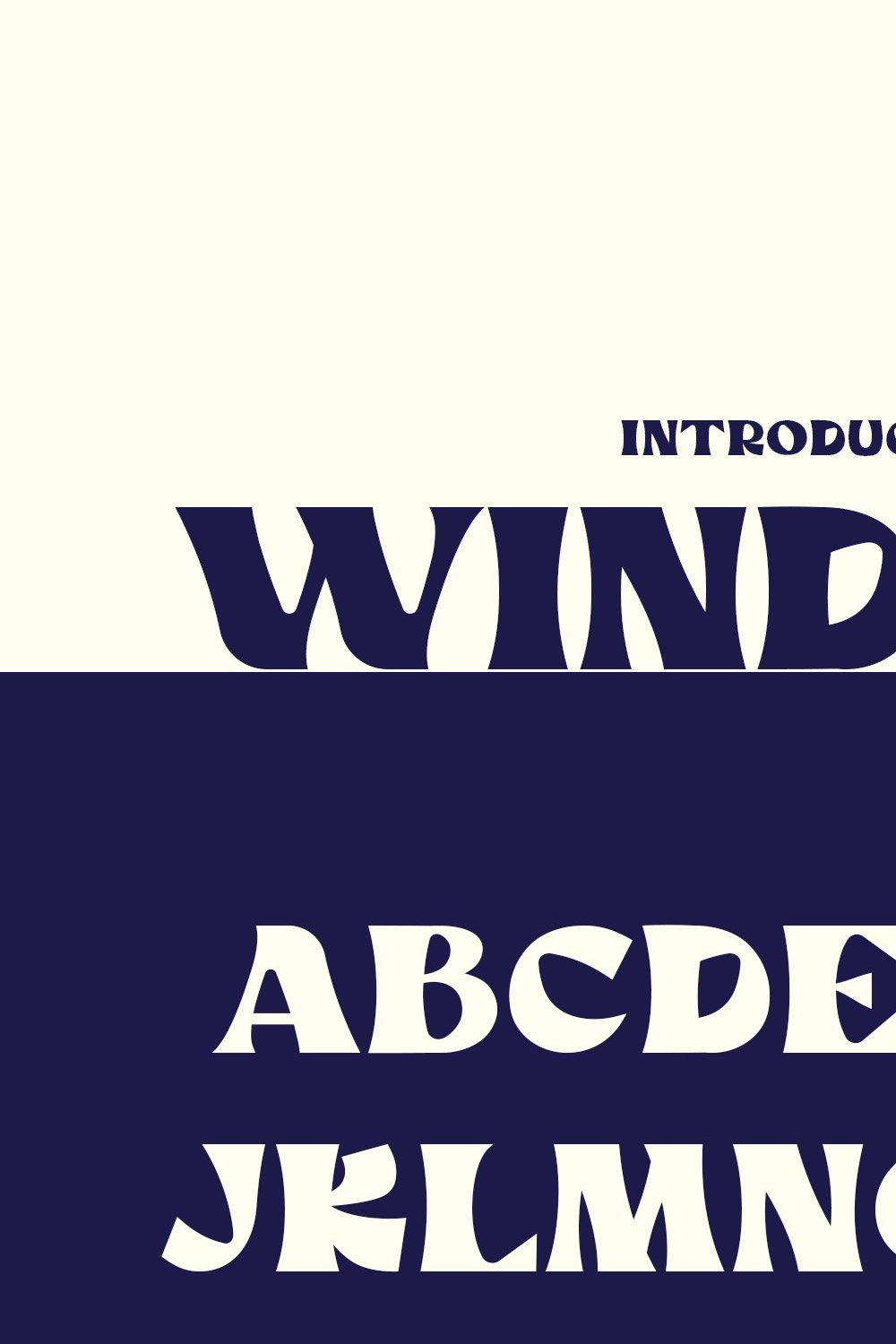 Windsor - Asia Inspired Typeface pinterest preview image.