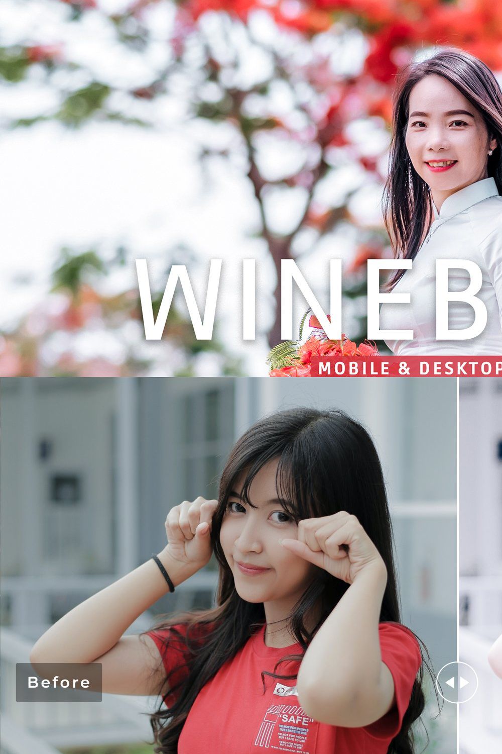 Wineberry Pro Lightroom Presets pinterest preview image.