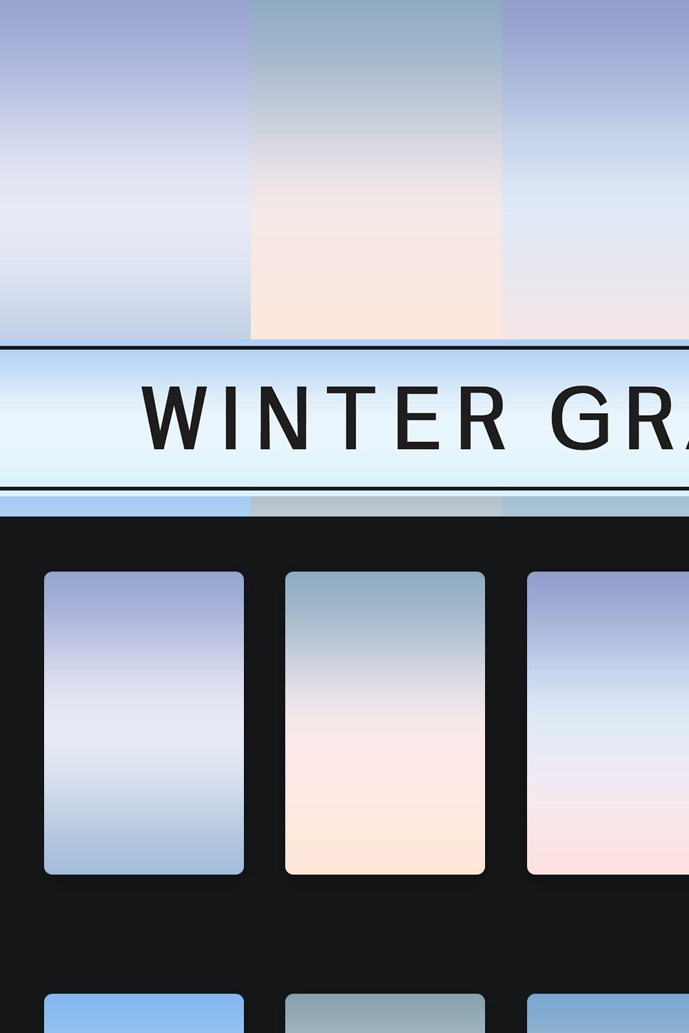 Winter Gradients pinterest preview image.