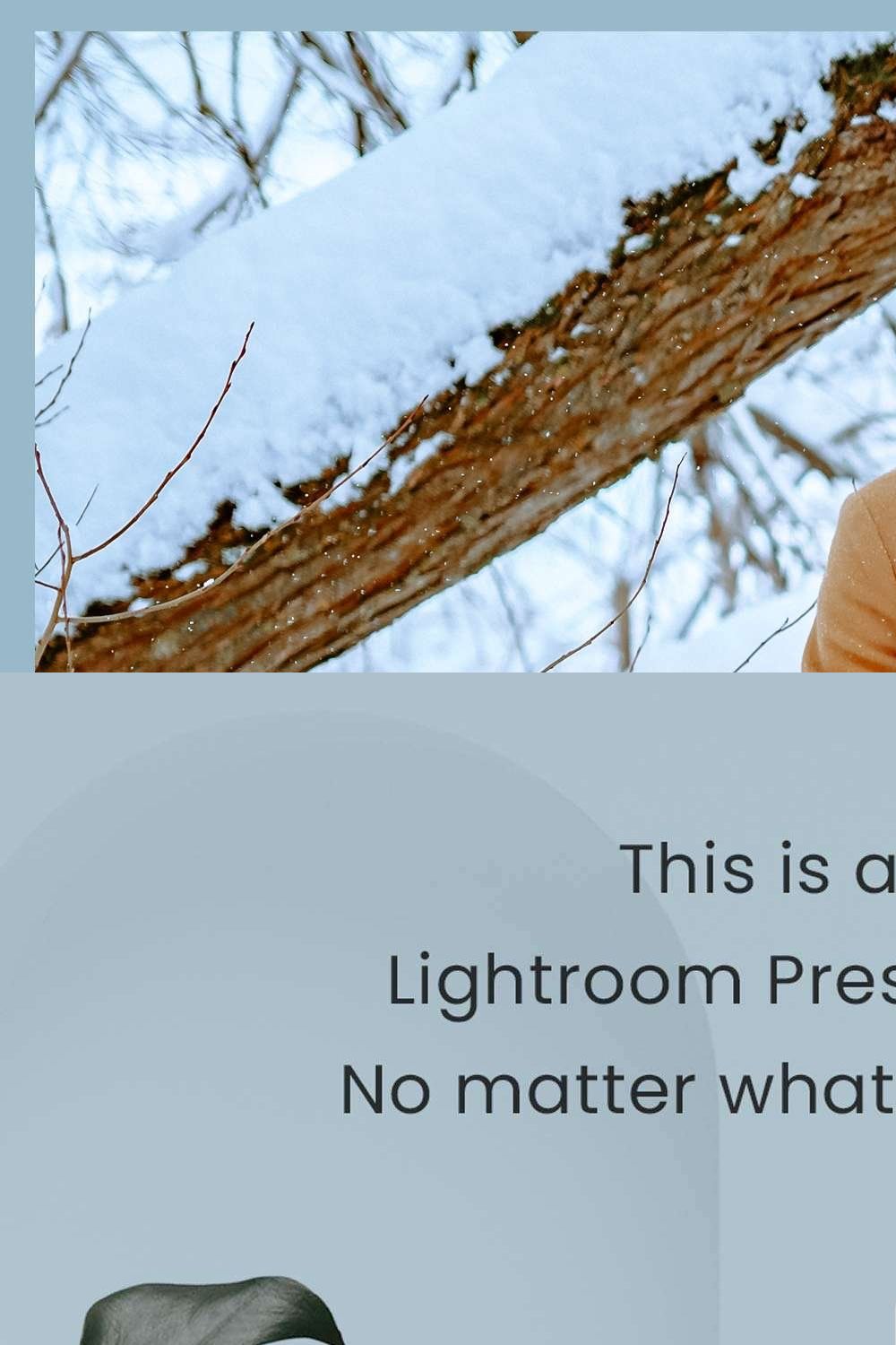 Winter Lightroom Presets Christmas pinterest preview image.