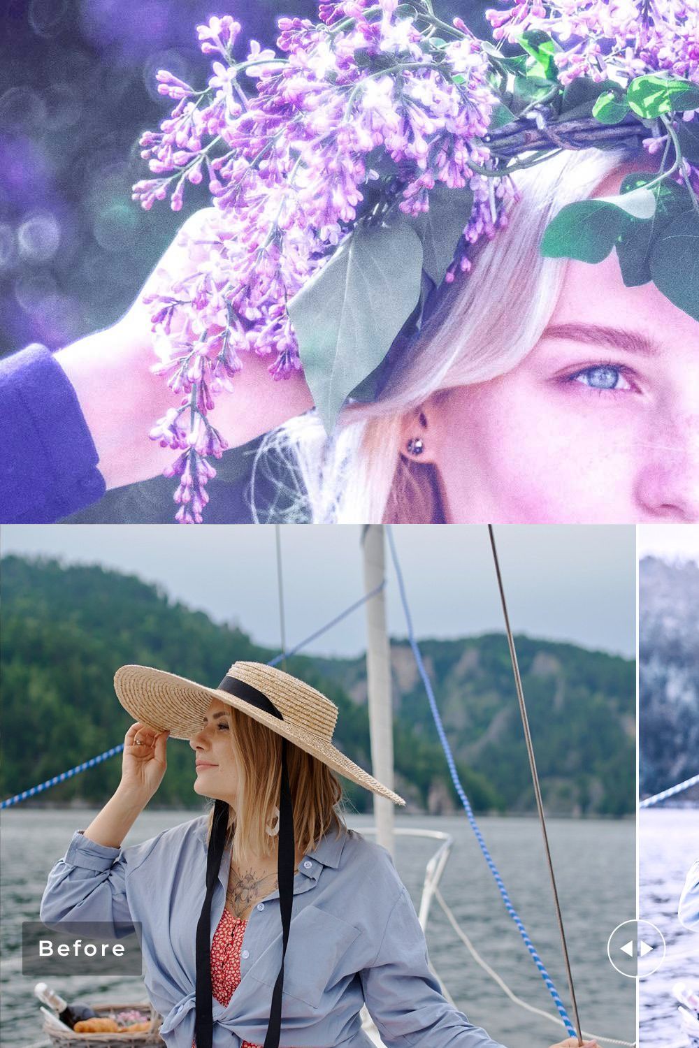 Wisteria Pro Lightroom Presets V2 pinterest preview image.