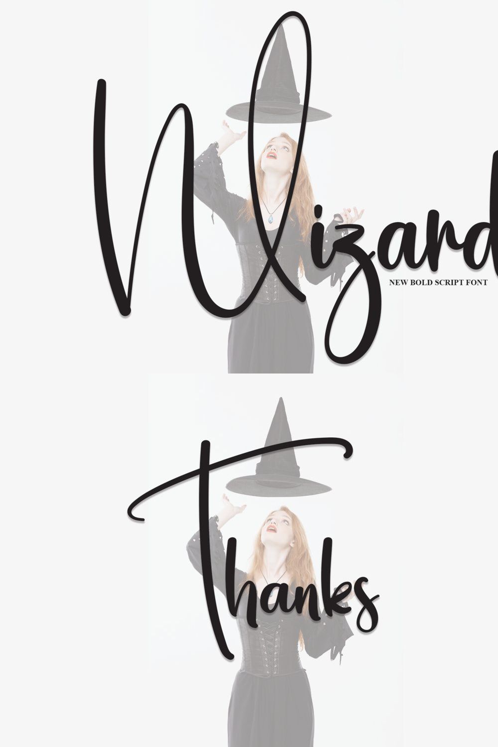 Wizard | Script Font pinterest preview image.