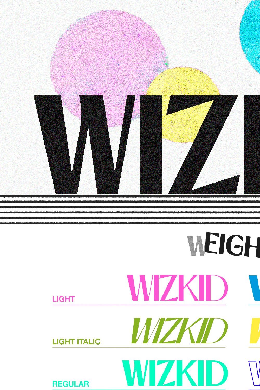 WIZKID | A Retro Modern Display Font pinterest preview image.