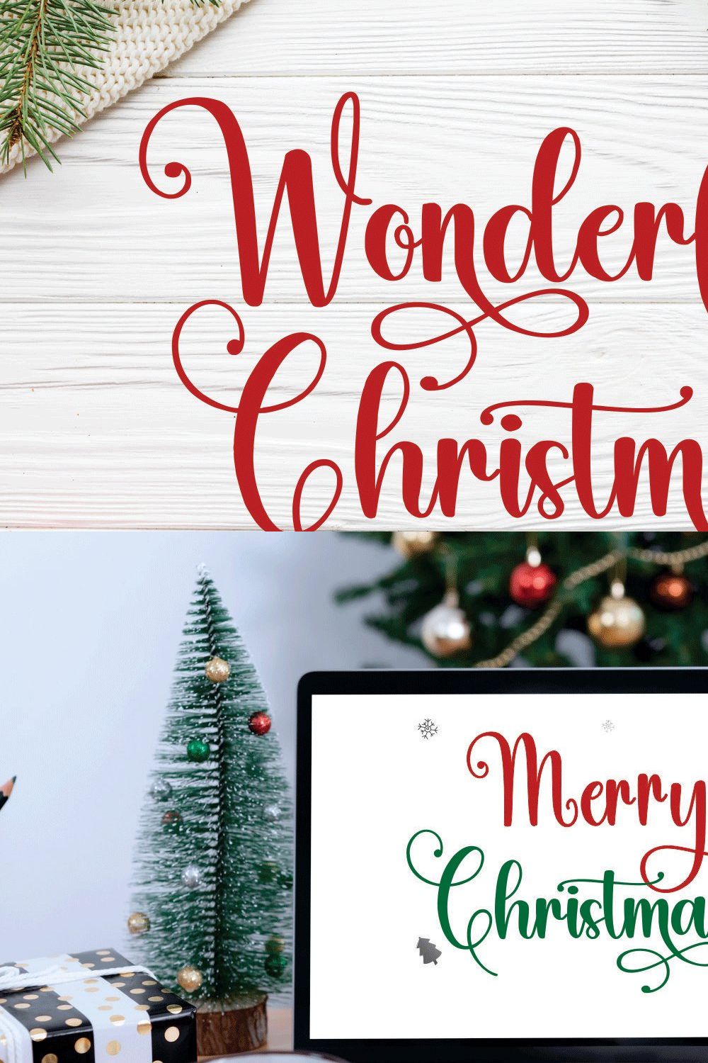Wonderful Christmas pinterest preview image.