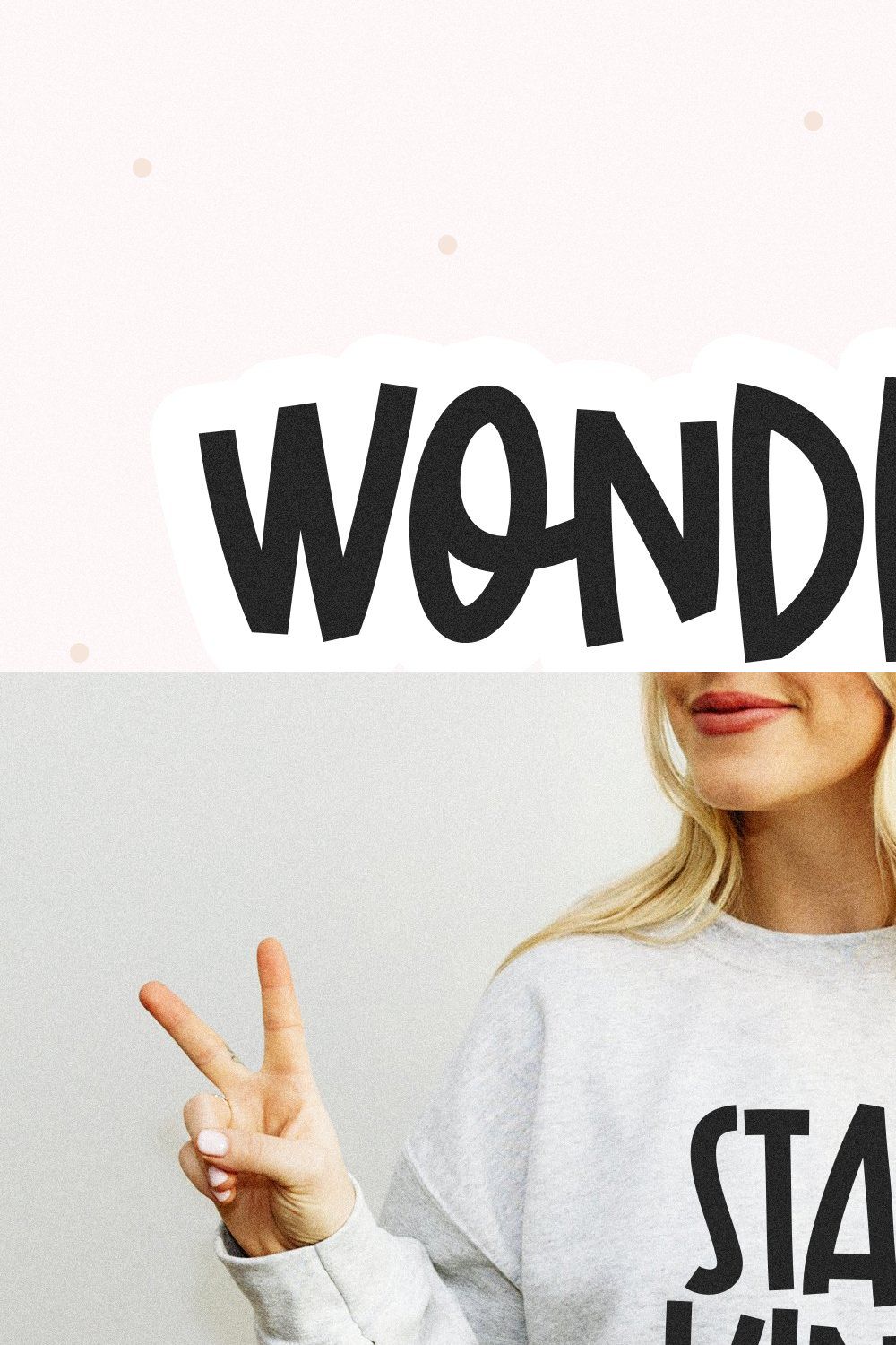 Wonderful | Cute Handwritten Font pinterest preview image.