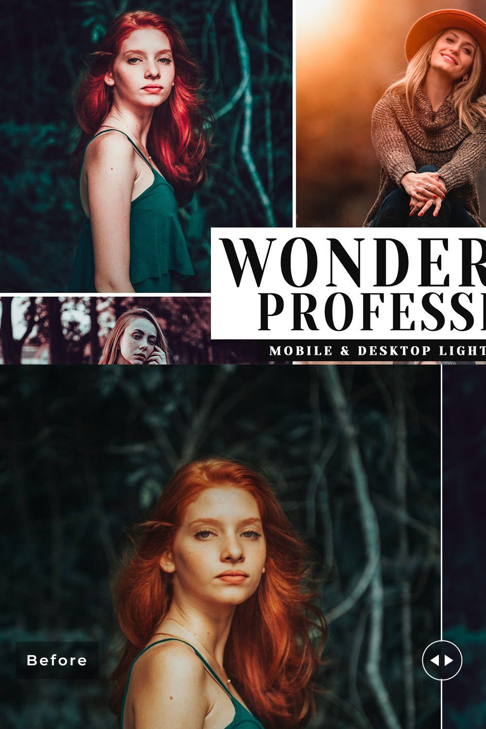 Wonderland Pro Lightroom Presets pinterest preview image.