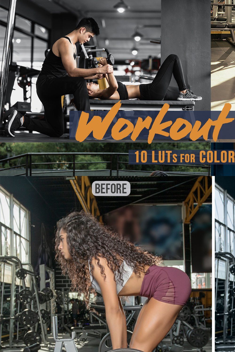 Workout - Sports LUTs Bundle pinterest preview image.