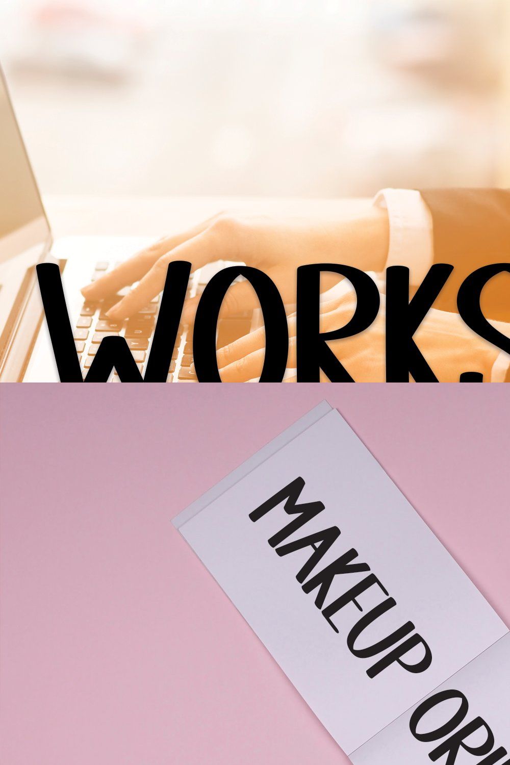 WORKSPACE | Script Font pinterest preview image.