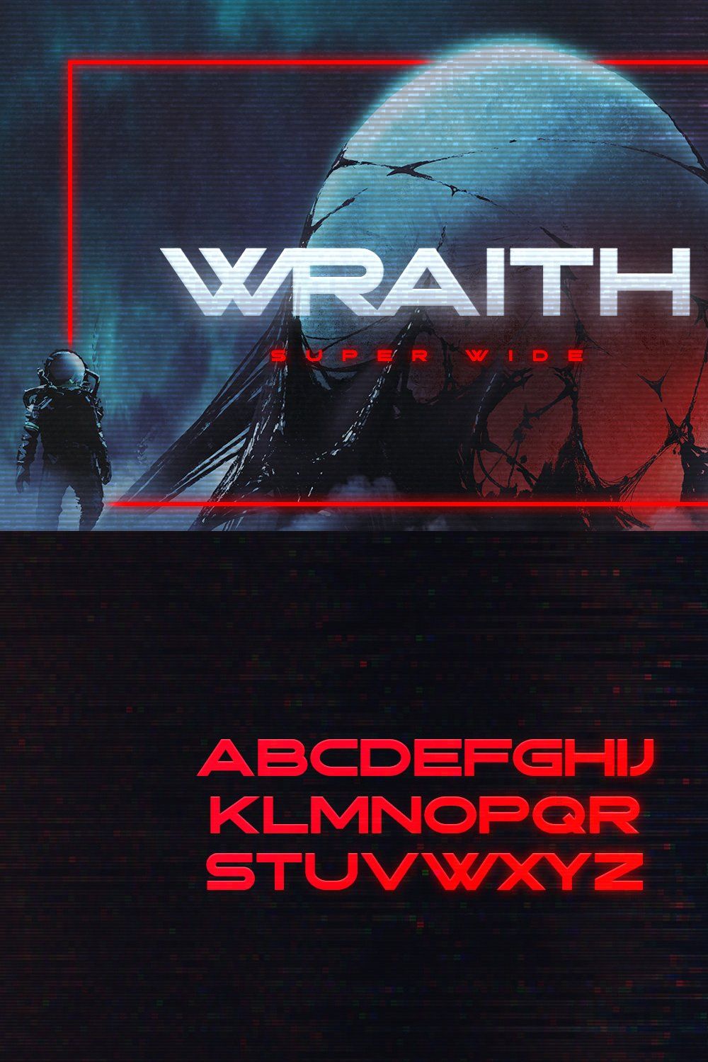 Wraith Typeface pinterest preview image.