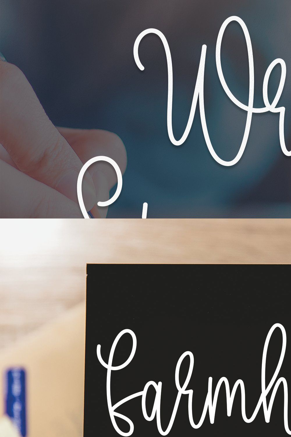 Write Signature | Script Font pinterest preview image.