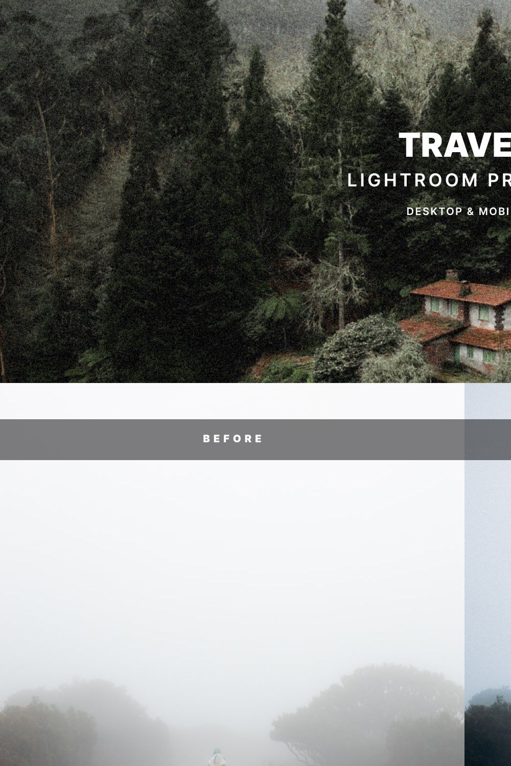 X5 TRAVEL FILM LIGHTROOM PRESETS pinterest preview image.