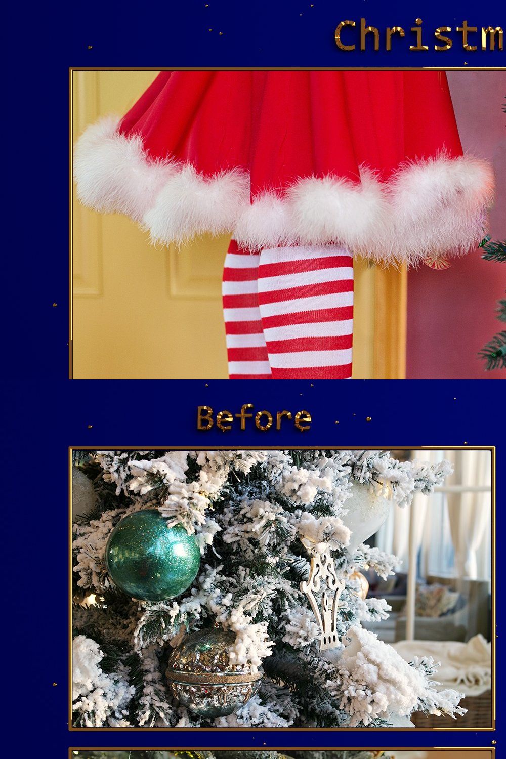 XMAS - Christmas Tree Lr Presets pinterest preview image.