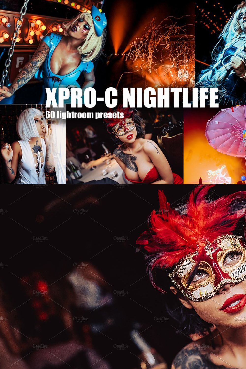 Xpro Nightlife Lightroom presets pinterest preview image.