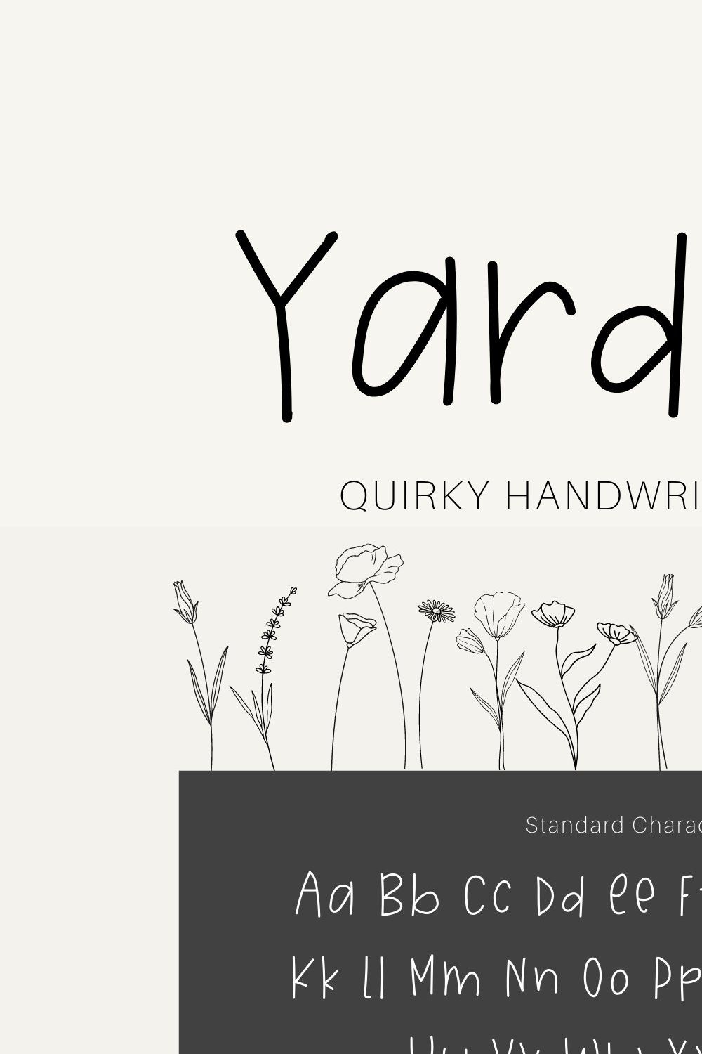 Yardstick Fun and Quirky Font pinterest preview image.