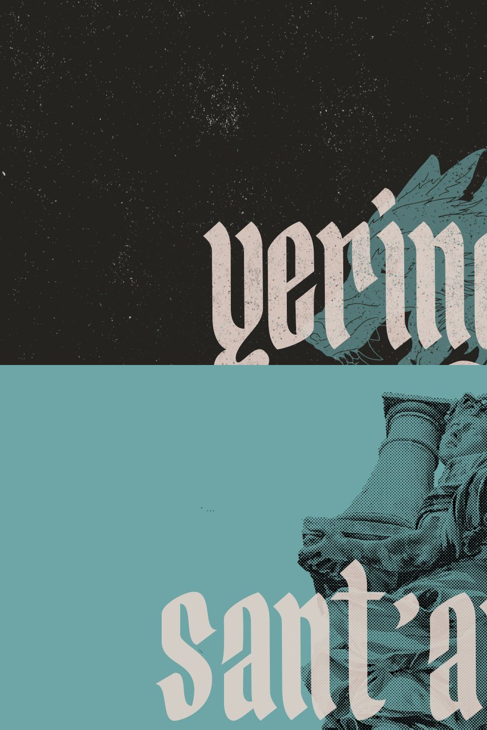 Yerington Typeface pinterest preview image.