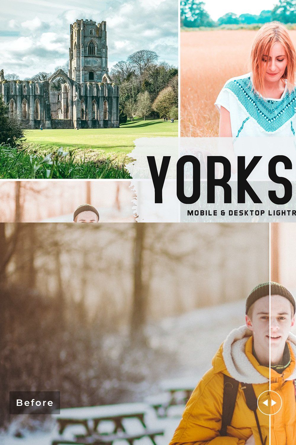 Yorkshire Pro Lightroom Presets pinterest preview image.