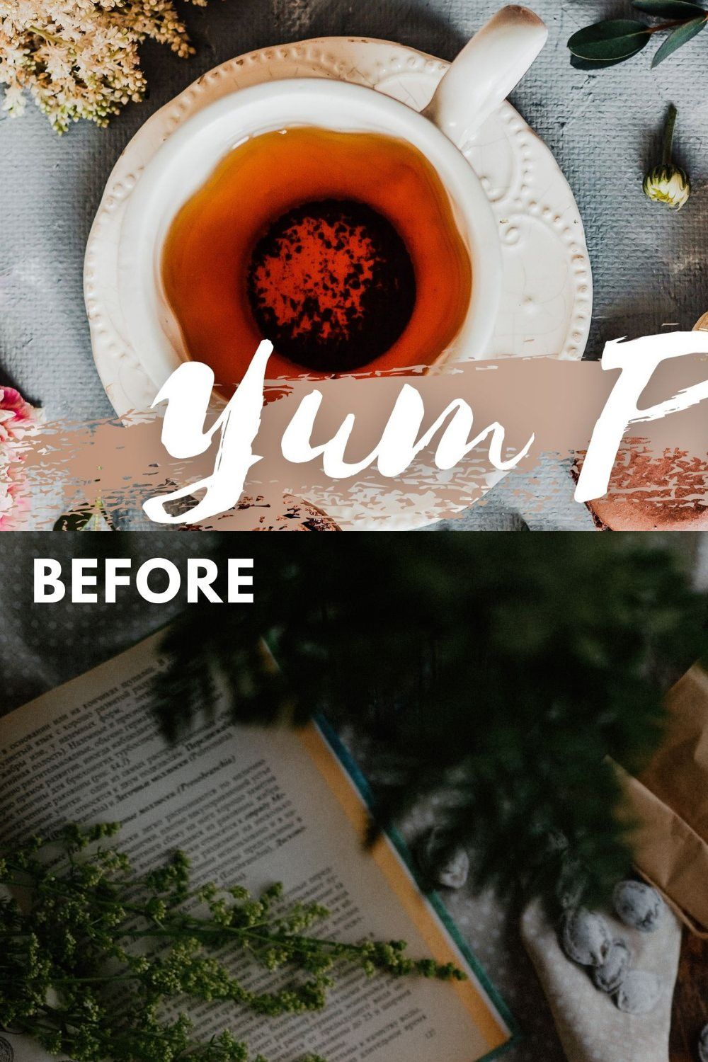 Yum Lightroom Presets For Food Photo pinterest preview image.