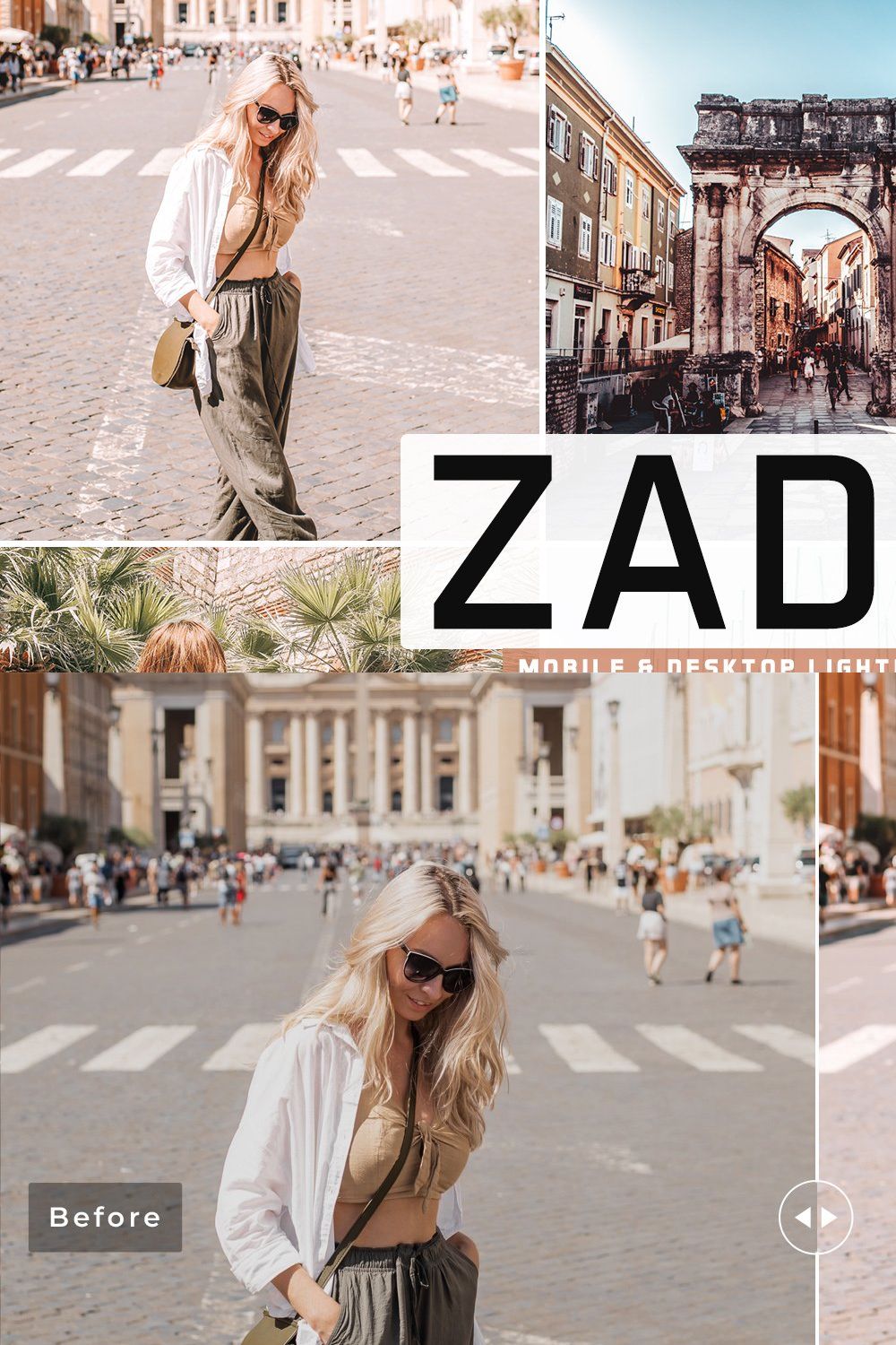 Zadar Pro Lightroom Presets pinterest preview image.