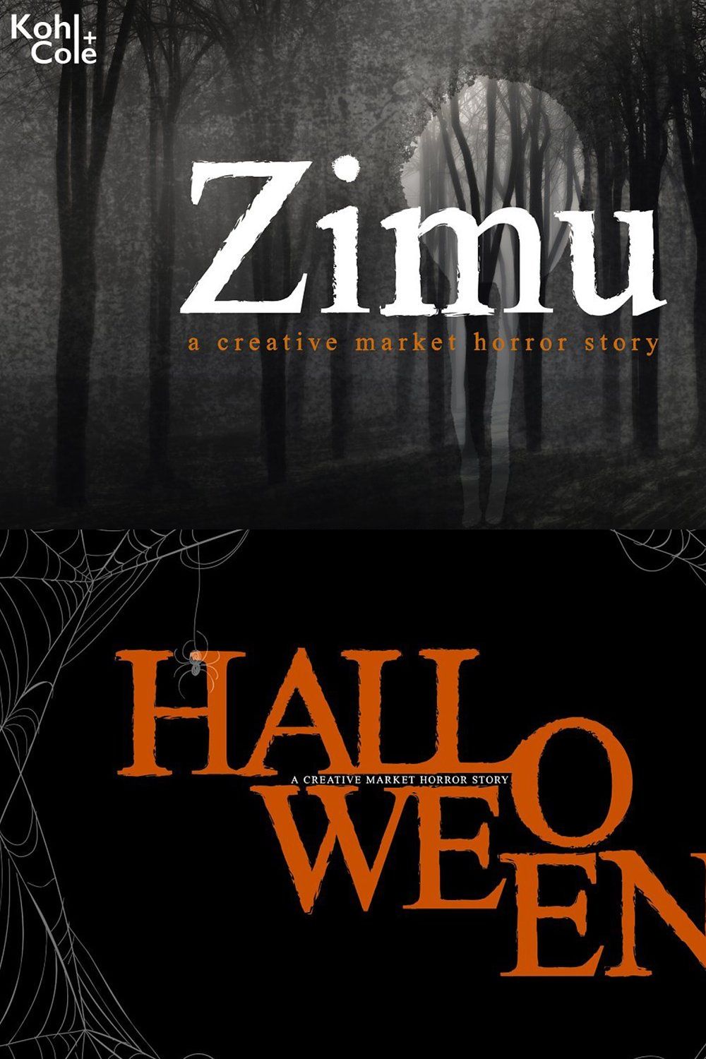 Zimu - Scary & Dark Serif Font pinterest preview image.