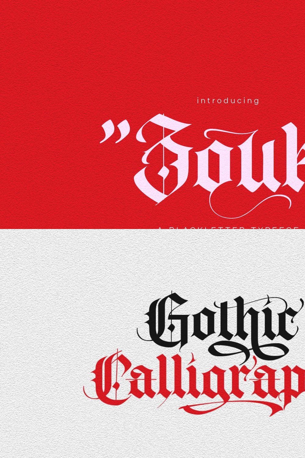 Zouk - Gothic Calligraphy pinterest preview image.