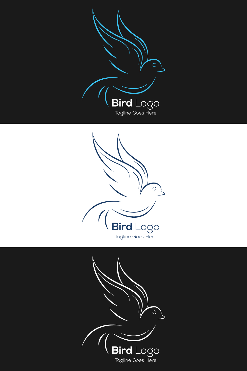 Bird Logo pinterest preview image.