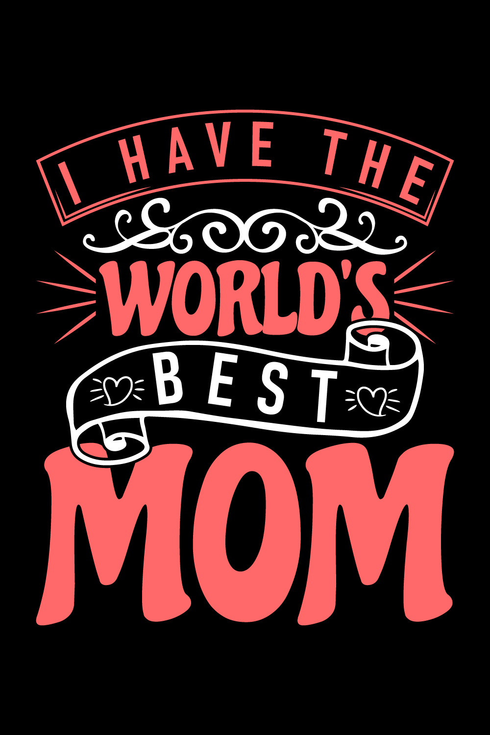 The world best mom t shirt pinterest preview image.