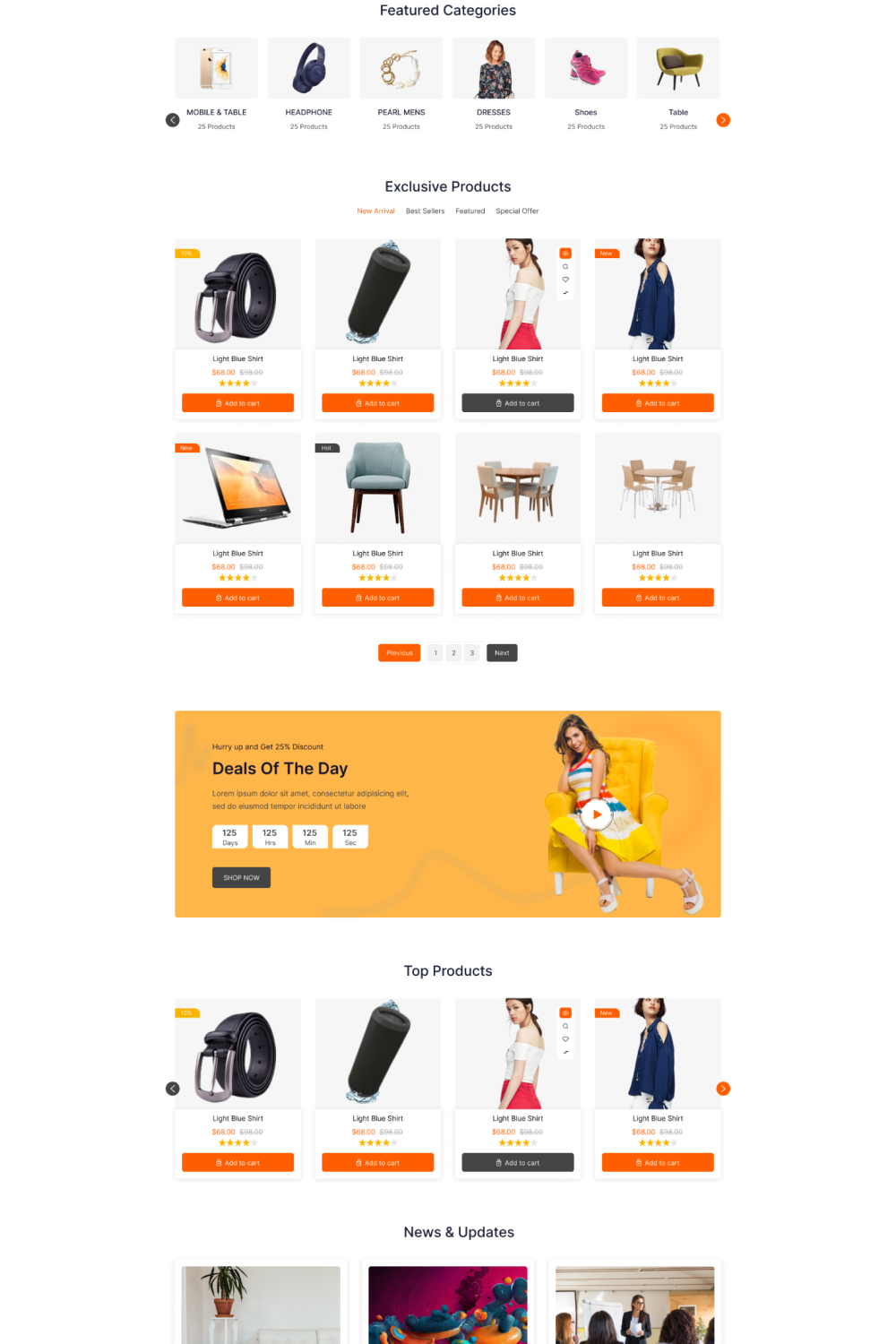 Red BazareCommerce Figma Template pinterest preview image.