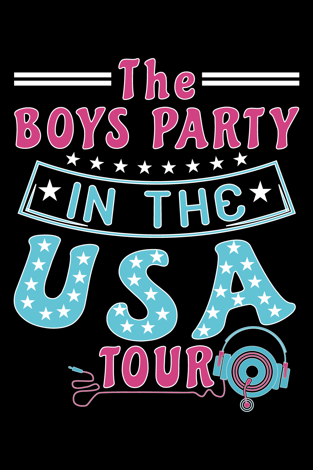 USA Party t shirt design pinterest preview image.