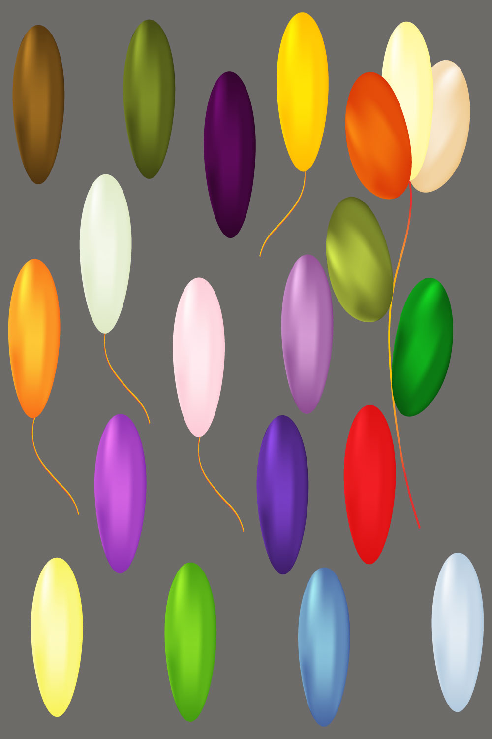 Colorful balloons for birthday parties 20 different sets pinterest preview image.