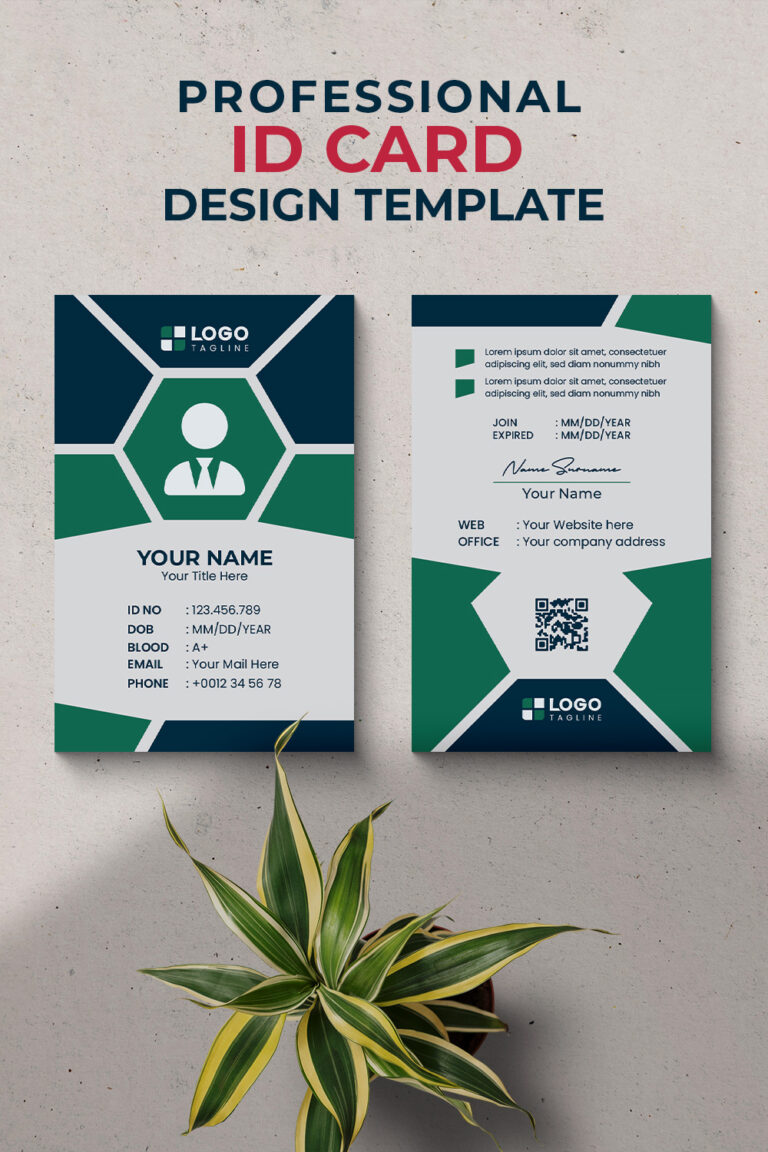 Professional Creative Modern Unique Id Card Design Template Ideas ...