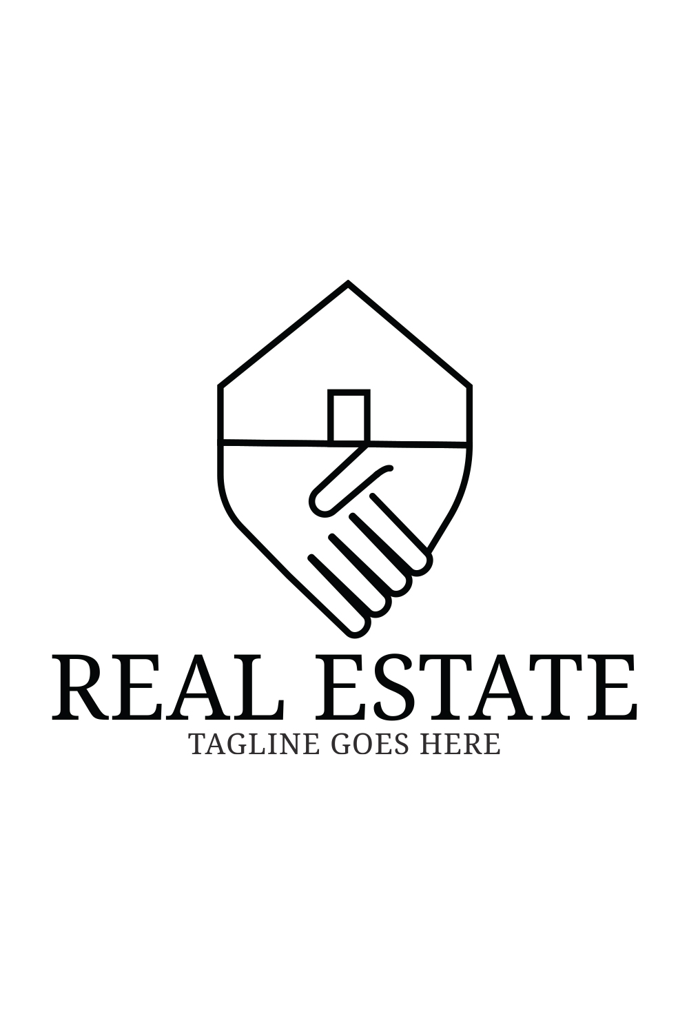 Real Estate logo pinterest preview image.