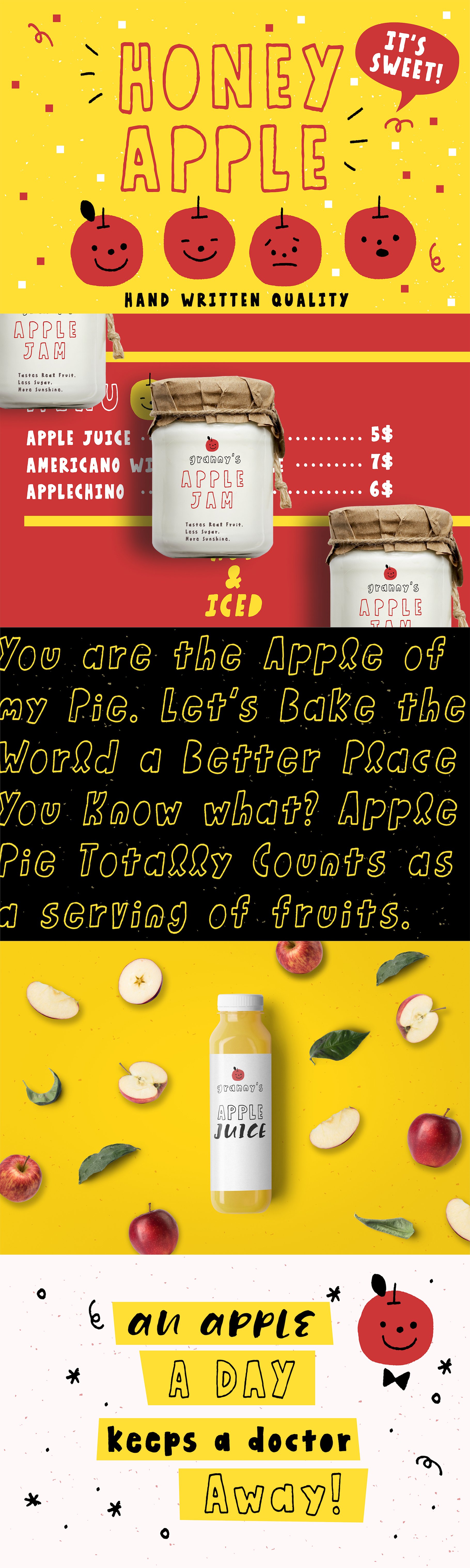 Honey Apple - Juicy Typeface cover image.