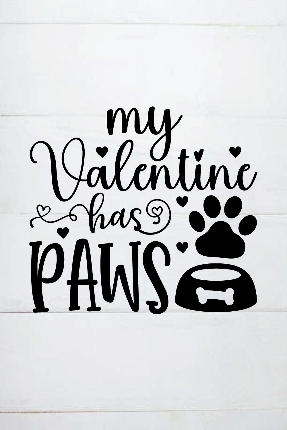 my valentine has paws shirt pinterest preview image.