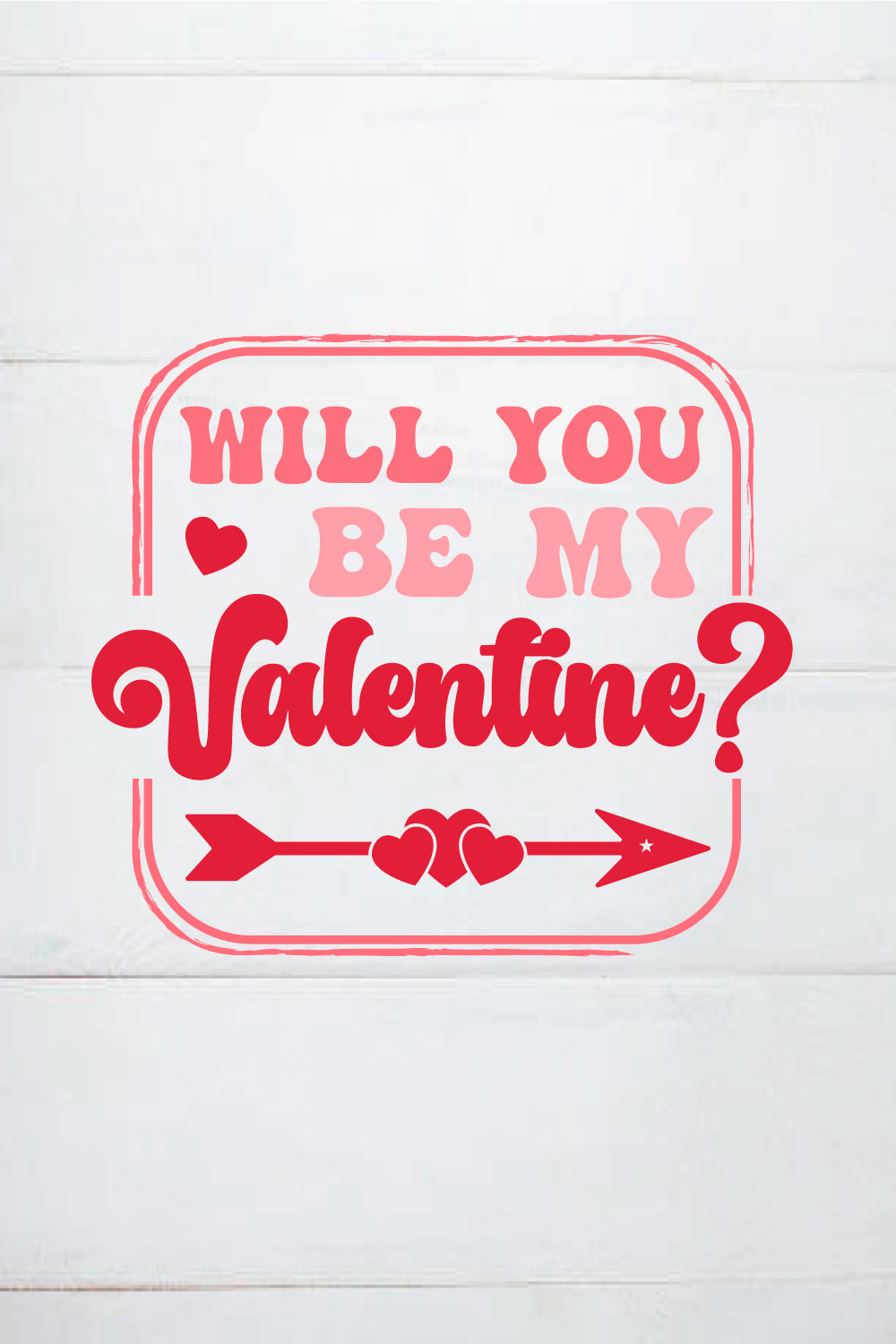 will you be my valentine? retro pinterest preview image.