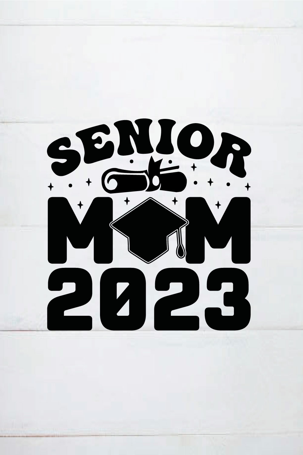 SENIOR MOM 2023 SVG pinterest preview image.