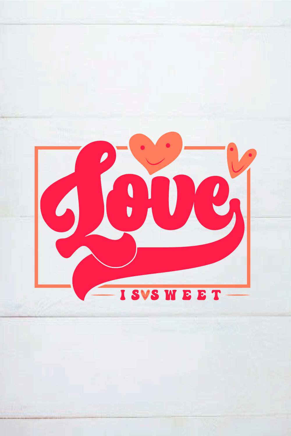 love is sweet retro pinterest preview image.