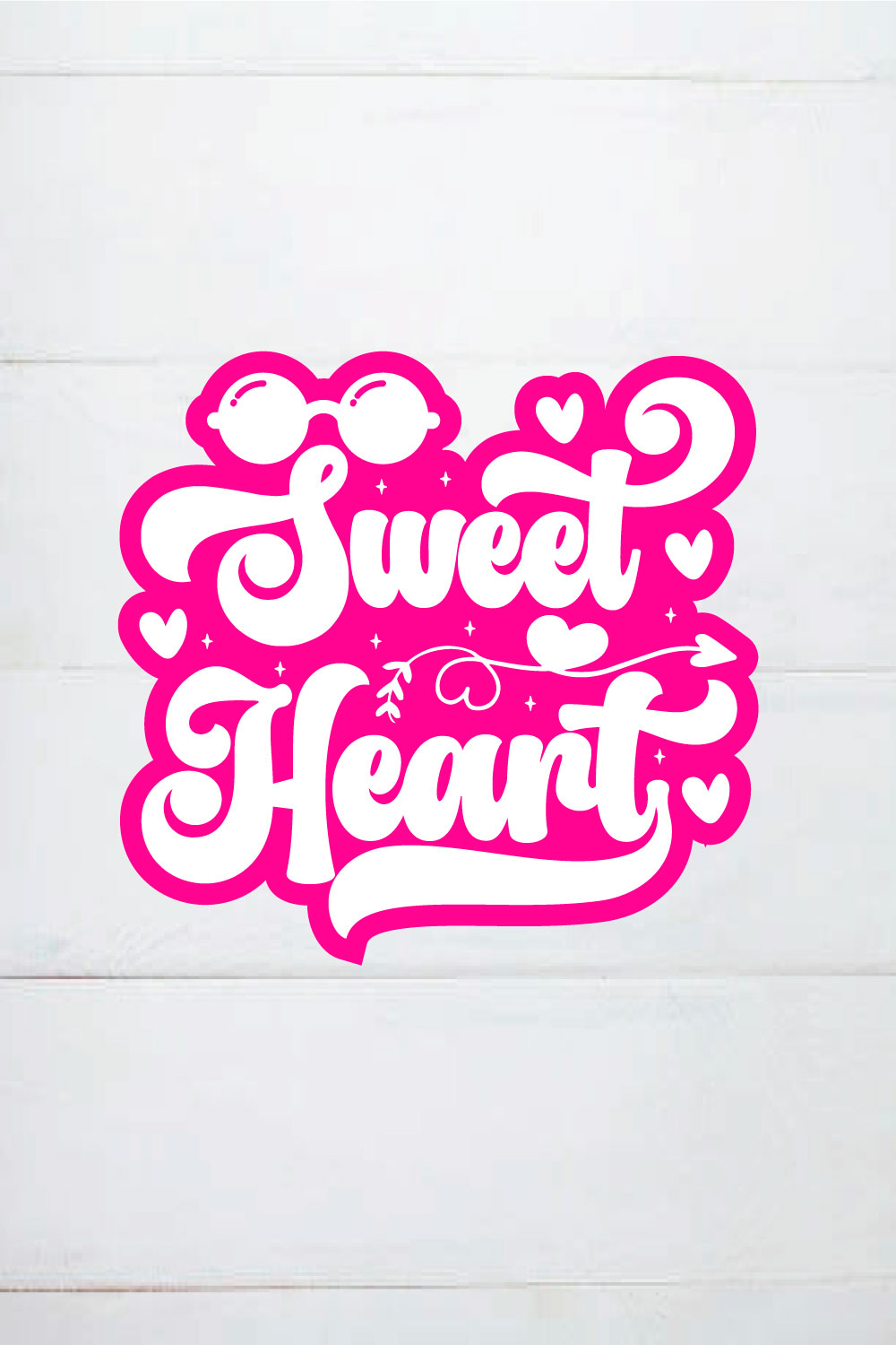 sweet heart sticker pinterest preview image.